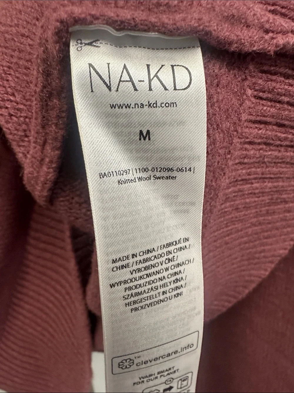 Women's Wool Crewneck Sweater in Dusty Mauver